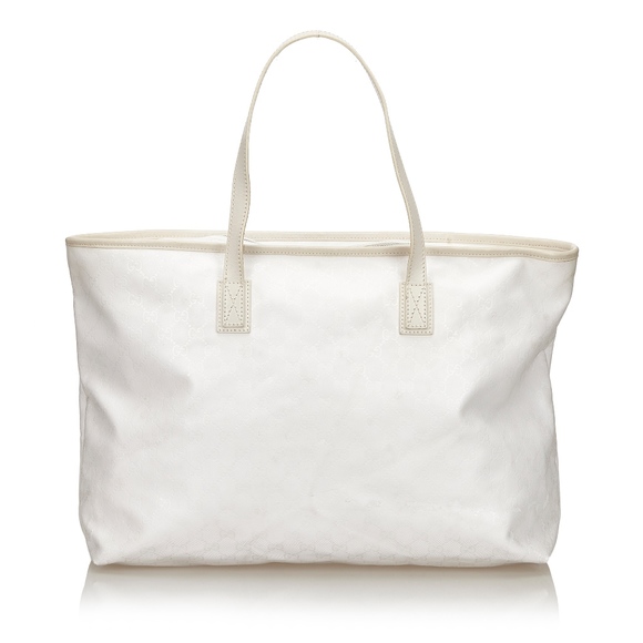 GUCCI GG IMPRIME WHITE SUPREME TOTE BAG - Picture 3 of 8